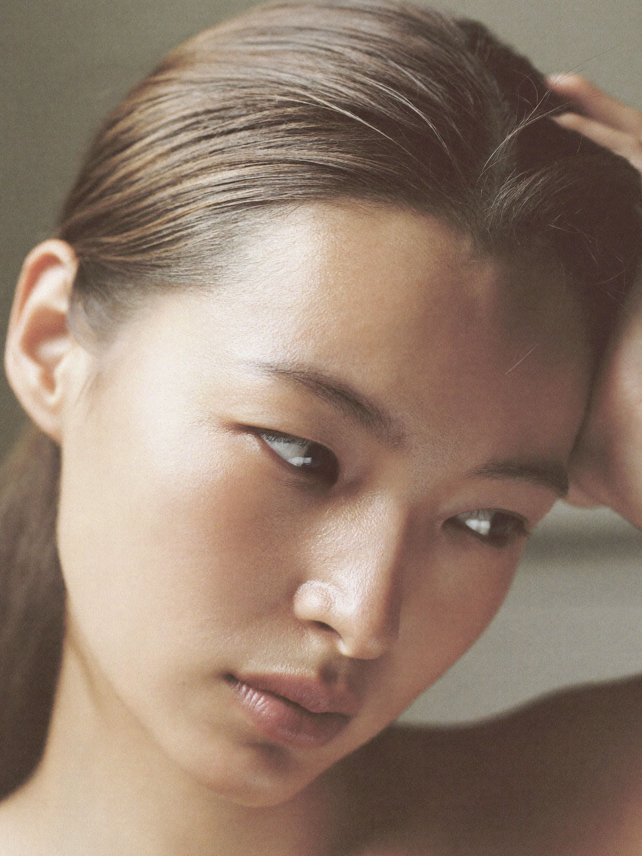 under eyes